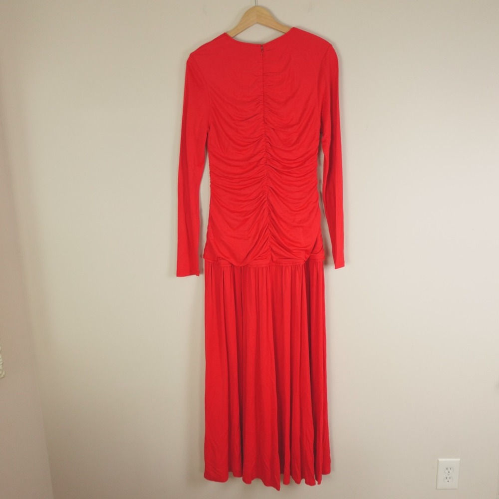 Farm Rio Dress V Neck Ruched Maxi - Picture 5 of 15